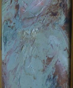 Juanvi, Juan Vicente Barrio - "Figura mujer joven" pintura oleo tablex, enmarcado