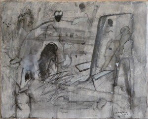 Bonifacio 2007, composición con grises, oleo lienzo, firmado en 2007, 33x41 cms (5)