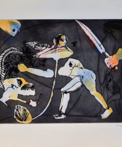 Jorge Castillo 1972 - "Españoles en América" grabado aguafuerte