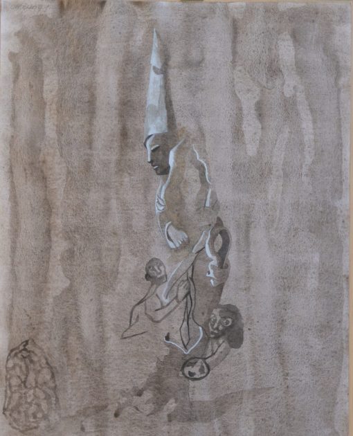 Jorge Castillo 2002 - "El padre" dibujo original acrílico papel
