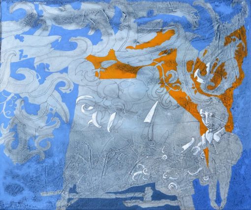 Jorge Castillo - "Sueño infantil" pintura acrílico lienzo