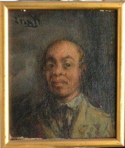 Juan Vicente Barrio Juanvi, Cabeza de hombre en la procesión, pintura oleo lienzo, 15x12,50 cms (2)