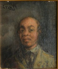 Juan Vicente Barrio Juanvi - "Cabeza de hombre en la procesión" pintura oleo lienzo