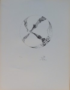 Ponç Joan 1967, four birds, litografía, edición 75 ejemplares, numerada y firmada a lápiz, 66x50 cms (2)