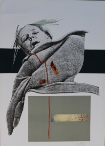Villalba Darío, Mujer, litografía y fotolito, edición 75 ejemplares, numerado hc y firmado a lápiz, 95x68 cms.  (5)