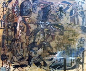 Bonifacio 1988, Los que rodean la ciudad, oleo lienzo 50x61 cms (4)