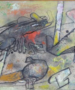 Bonifacio 1991 - "Personaje saltarín" pintura oleo lienzo