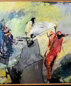 Bonifacio 1995 - "Paisaje y figuras" pintura oleo tela