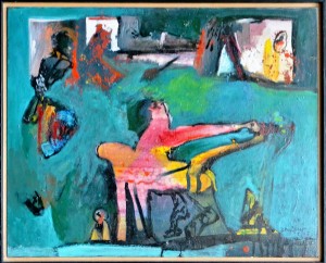 bonifacio 2007, estiramientos, pintura oleo lienzo, 33x41 cms. (10)
