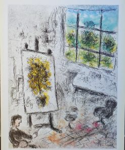 Marc Chagall - "Aragón - Malraux" cartel original exposición en la Fondation Maeght en 1977