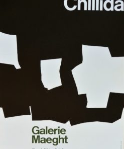 Eduardo Chillida - "Composición sin título" cartel litográfico original exposición Galería Maeght en 1968