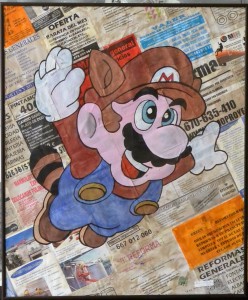 Decker Daniel P. Reformas Super Mario, técnica mixta y collage, enmarcado, 59x49 cms (3)