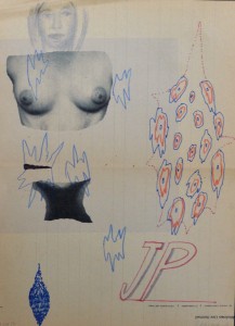 Pagola Javier 2010, Composición con dos senos, dibujo técnica mixta papel, enmarcado, dibujo 21x16 cms. y marco 32,50x27 cms.  (4)