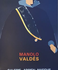 Manolo Valdés - "Felipe IV" cartel original impresión litográfica, exposición en la Galería Maeght en 1986