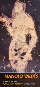 Valdés Manolo, Eva V, cartel original exposición en la galería Maeght en 2006, 86x40,50 cms (1)