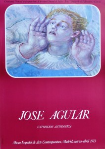 Aguiar José, Museo Español de Arte Contemporaneo, cartel original Exposición Antológica en 1973, 70x50 cms.  (2)