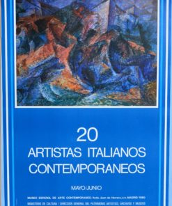 Artistas Italianos - "Museo Español de Arte Contemporaneo" cartel original exposición en 1980