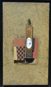 Bellver Fernando, Polar, serie cervezas, técnica mixta y collage tabla, enmarcado, pintura 90x50,50 cms. y marco 96,50x 57 cms (8)