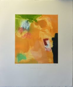 Joaquín Capa - "La Montaña, Santillana sin mar" grabado color