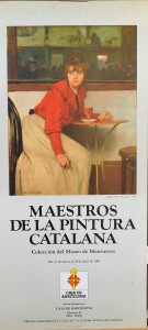 Casas Ramón, Madelaine, cartel original exposición en Caja de Barcelona en 1985, 69x32 cms (3)