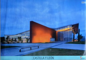Castilla y Leon, Centro Cultural Miguel Delibes, Valladolid, cartel promoción turistica, 49x69 cms (3)
