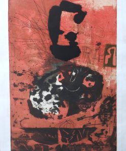 Antoni Clavé - "Guerrier au grand G" 1970, grabado al carborundum