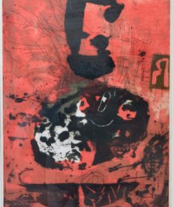 Antoni Clavé - "Guerrier au grand G" 1970, grabado al carborundum