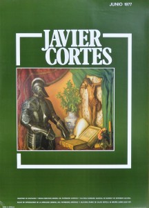 Cortés Javier, Ministerio de Educación y Ciencia, cartel original exposición en 1977, 70x50 cms.  (3)