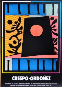 Crespo-Ordoñez Luis, Palacio de Velazquez, cartel original exposición en 1979, 68x48 cms. (3)