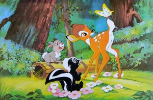 Disney Walt, Bambi, poster original, 59x89 cms. (2)