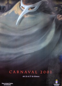 Extremadura, Carnaval 2001. cartel promoción turística, 67x48 cms. (1)