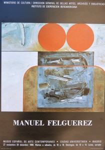 Felguerez Manuel, Museo Español de Arte Contemporaneo, cartel original exposición en 1980, 68x48 cms (1)