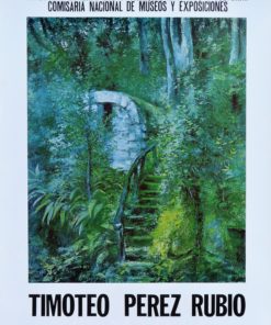 Timoteo Perez Rubio - "Ministerio de Educación y Ciencia" cartel original exposición en 1974