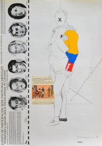 Sorzano Gustavo, Anotaciones y apendix para la historia extensa de Colombia, cartel original exposición en 1978, 66x47 cms (3)