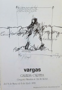 Vargas, Galeria Carteia, cartel original exposición en 1978, 65x43 cms (2)
