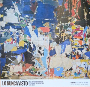 Villeglé Jacques, Boulevard Saint Martin, cartel original exposición Lo Nunca Visto en la Fundación Juan March, 66x68 cms. (1)