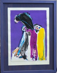 bonifacio 1973, Torero, pintura y collage cartulina, enmarcado, pintura 62x44 cms. y marco 89x68 cms.  (6)