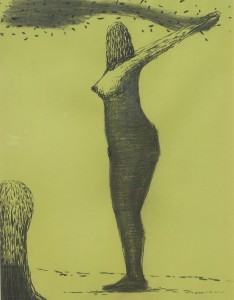 Pagola Javier 2008 Partículas en el aire, dibujo técnica mixta papel, enmarcado, papel  65x50 cms. y marco 76x61,50 cms.   (2)