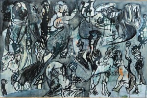 bonifacio 1985, murmullos, pintura oleo lienzo 80x120  cms (9)