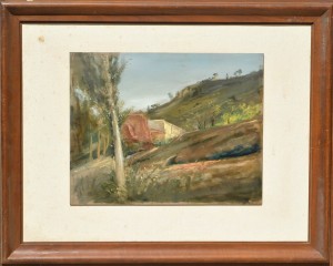 Juan Vicente Barrio, juanvi paisaje, pintura oleo tablex, enmarcado, pintura 34x43 cms. y marco 60x75 cms.  (3)
