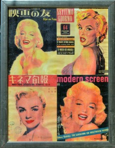 psaier pietro 1969, Marilyn magazine covers, serigrafía sobre lienzo, Factory Editions New York, numerado 12-20, enmarcado, serigrafía 74x56 y marco 8x63 cms.  (6)