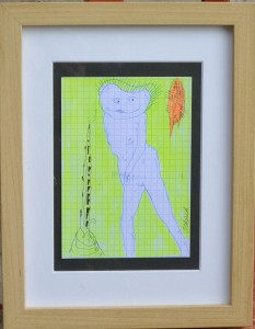 pagola-javier-huida-al-sol-dibujo-tecnica-mixta-papel-enmarcado-dibujo-15x1050-cms-y-marco-2650x2050-cms-2