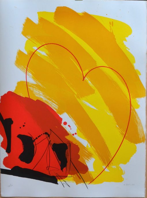 Enrique Quejido - "Composición" litografía