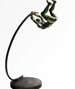 Fernando Suarez Reguera - "Pértiga"  escultura bronce y hierro