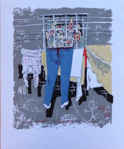 Ceesepe 86 - "Distrito San Blas" serigrafía sobre cartulina