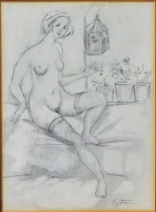 ilegible-mujer-desnuda-en-la-terraza-dibujo-lapiz-papel-enmarcado-dibujo-31x2250-y-marco-44x36-cms-4