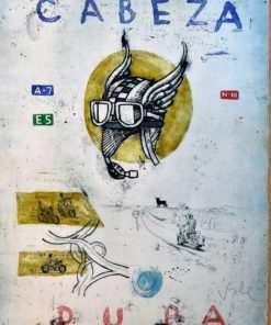 Javier de Juan - "Cabeza dura" grabado
