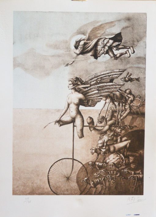 Roberto F. Soravilla - "Los signos del zodiaco, Virgo" litografía