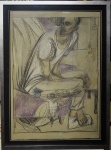 ana-juan-1989-alguien-llama-a-la-puerta-dibujo-carboncillo-y-pastel-papel-enmarcado-dibujo-71x50-cms-y-maarco-82x61-cms-14