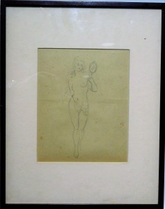 anonimo-joven-desnuda-con-espejo-dibujo-lapiz-papel-enmarcado-dibujo-22x1750-y-marco-39x31-cms-4